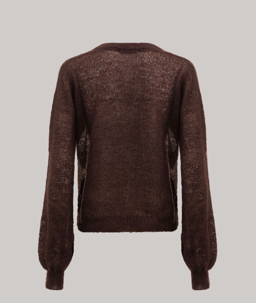 Maglia HINNOMINATE con scolllo a "v" in mohair