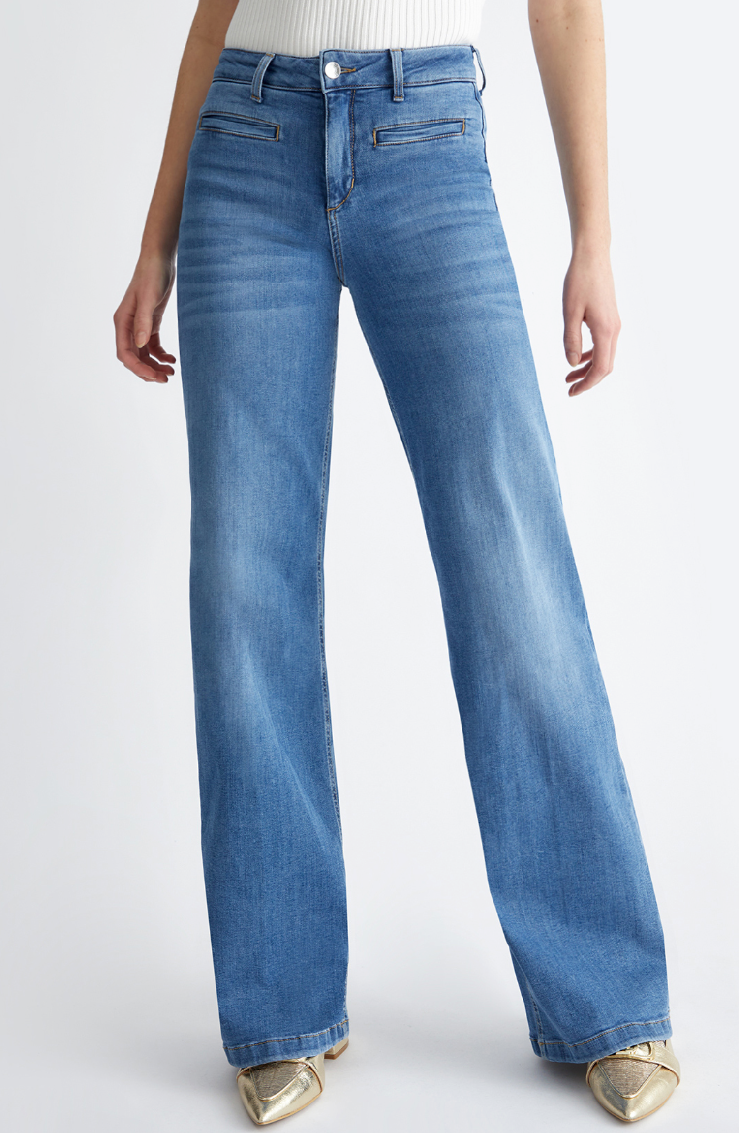 Jeans LIUJO flare bottom up