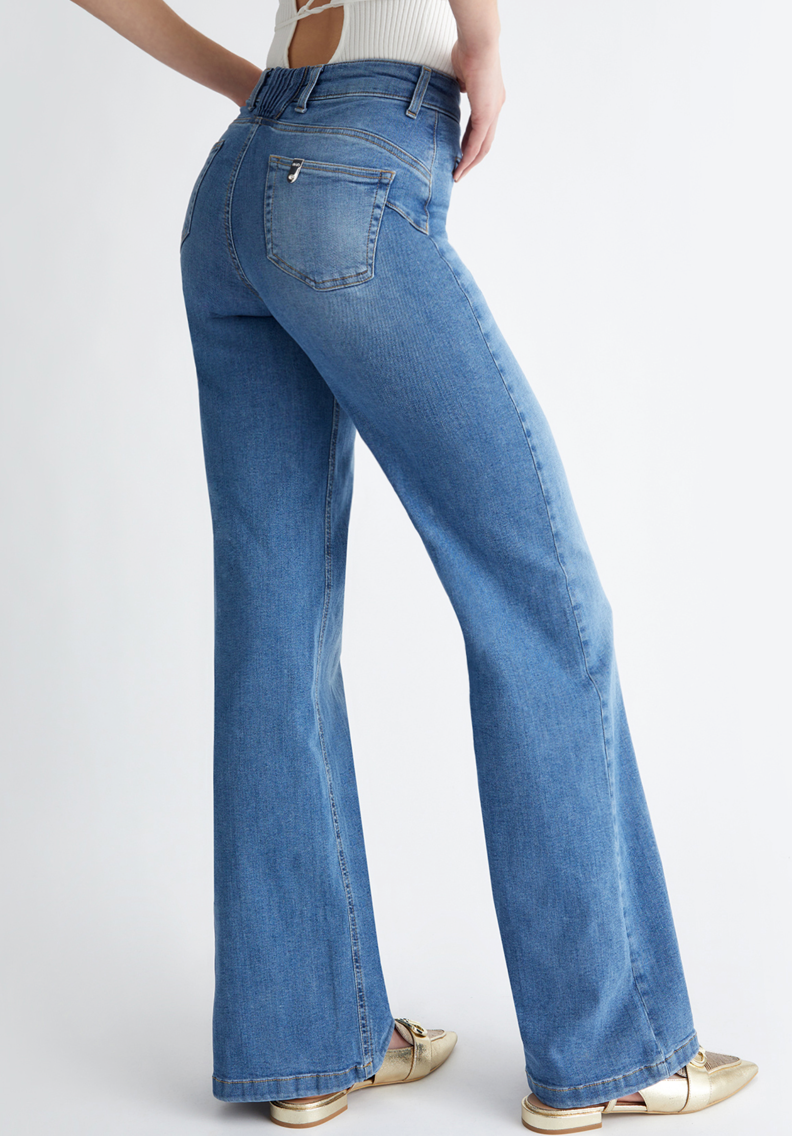 Jeans LIUJO flare bottom up