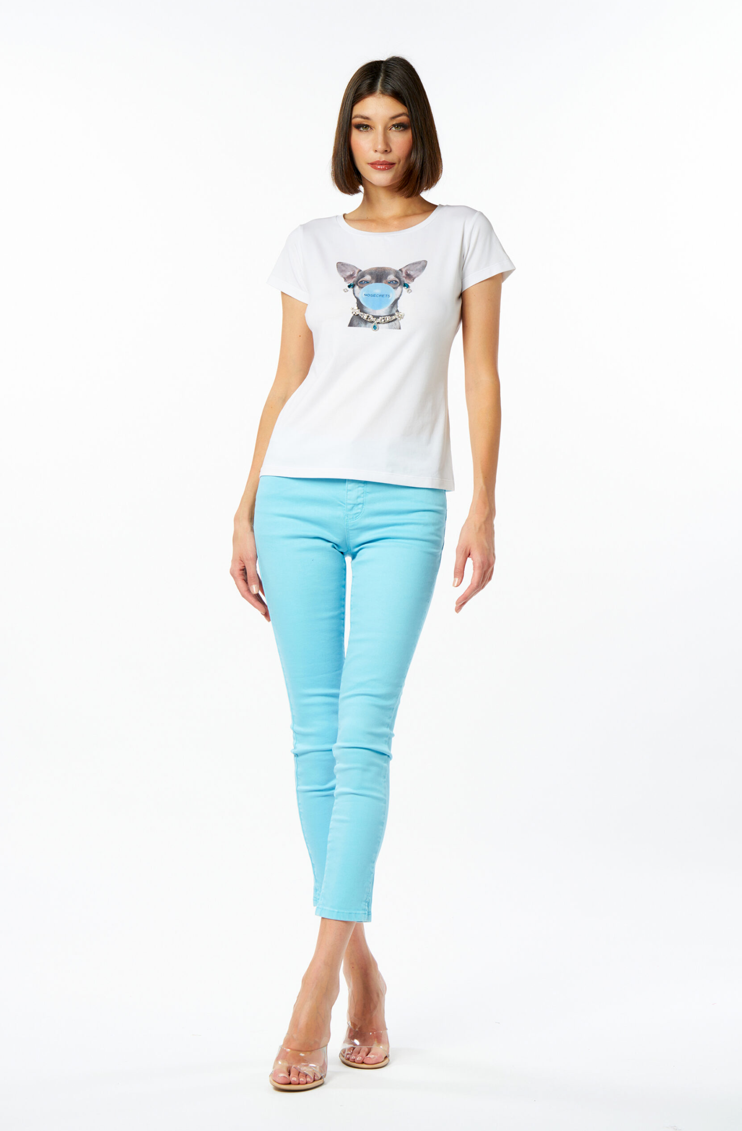 T-shirt NO SECRET stampa Chihuahua