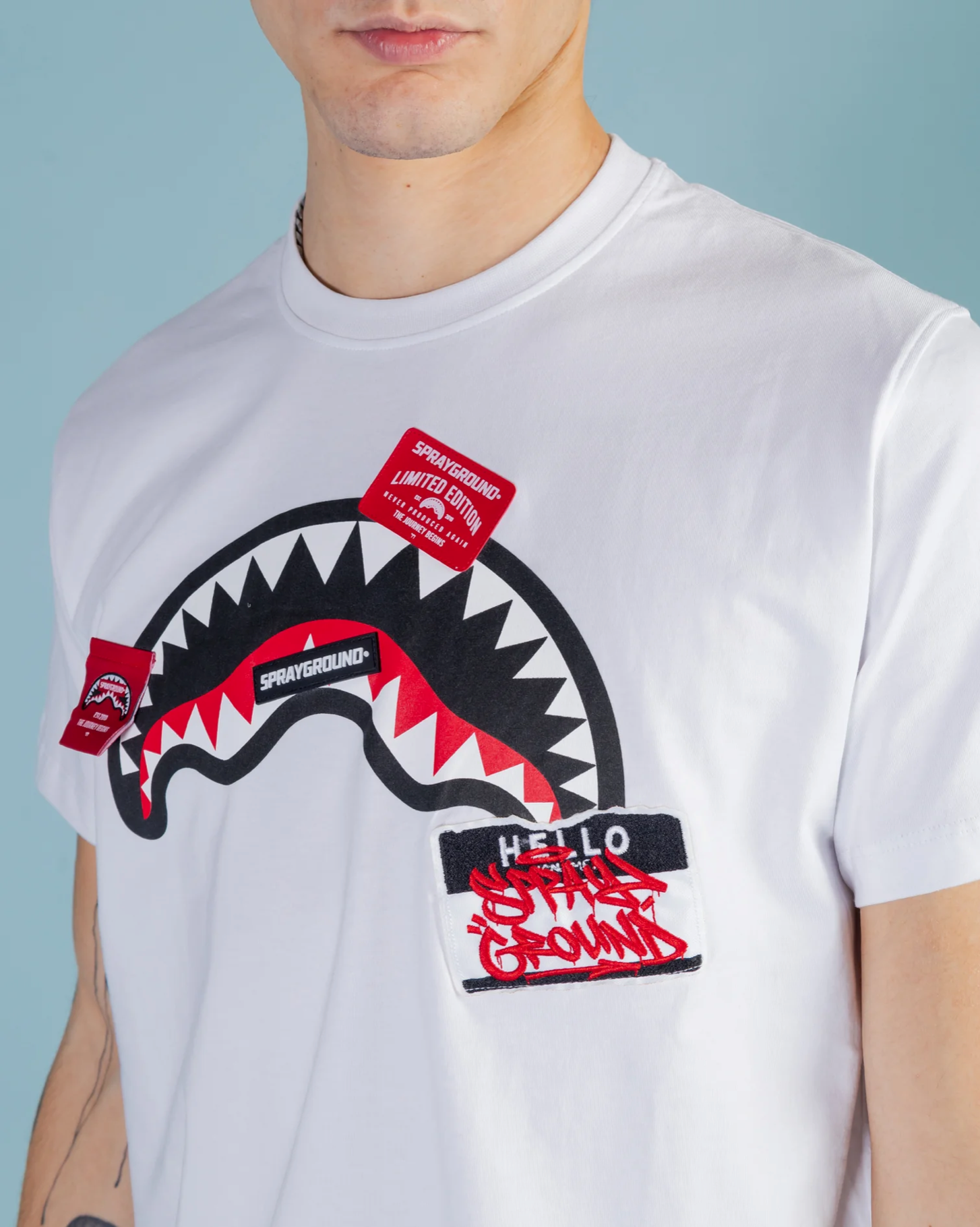 T-shirt SPRAYGROUND label shark SP439