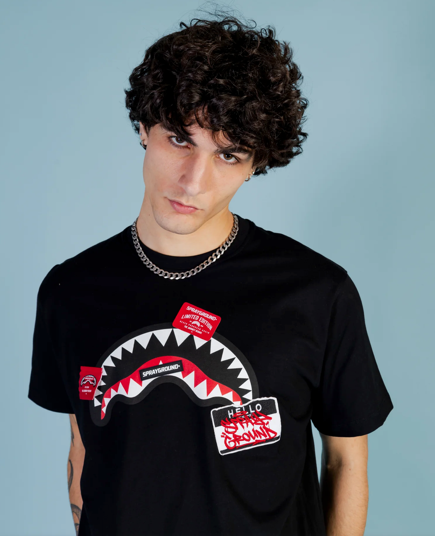 T-shirt SPRAYGROUND label shark SP439