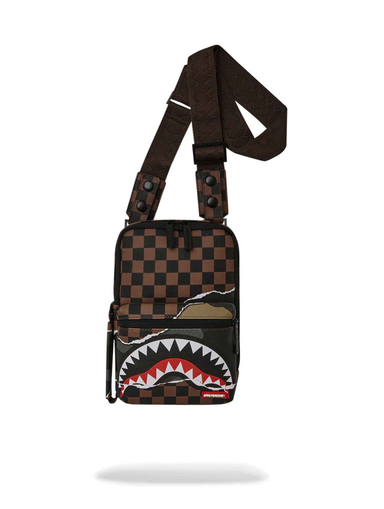 Tracolla SPRAYGROUND TEAR IT UP CAMO SLING MARRONE