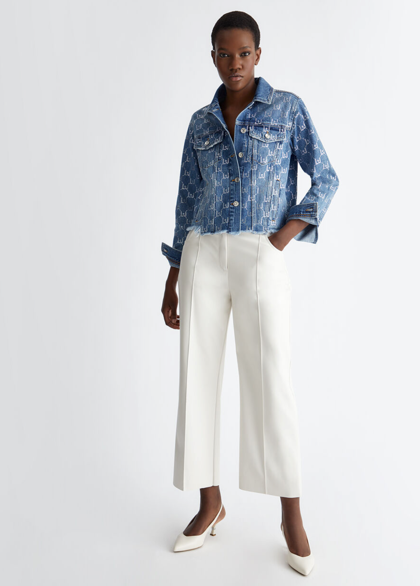 Giacchetto Jeans Liu Jo Giubbotti Jeans Con Perle Liu Jo Giacche