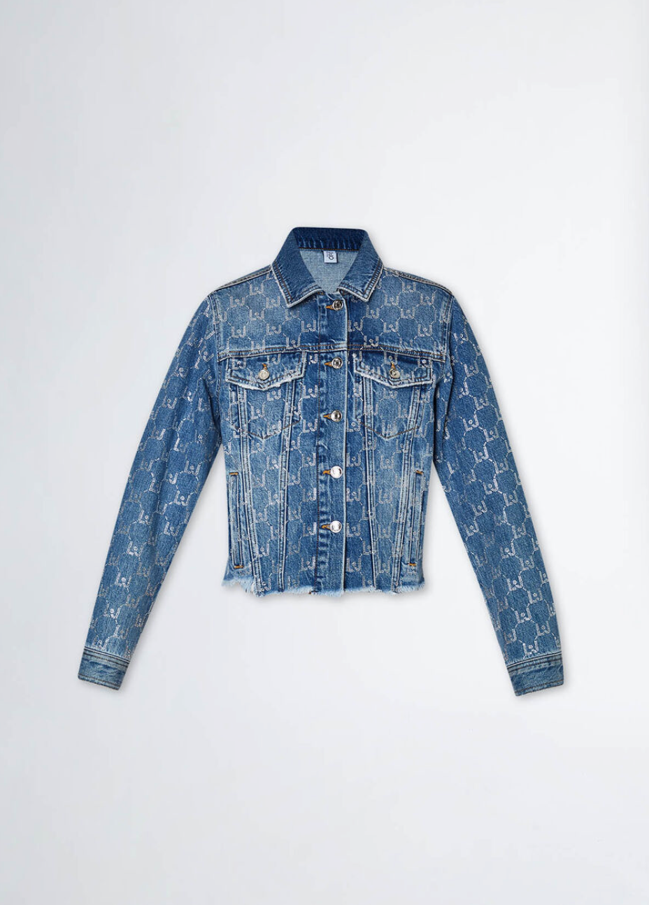 Giubbino Jeans Liu Jo Con Strass Giubbino Jeans Liu Jo Con Strass