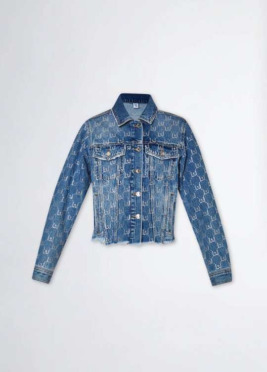 Giacca jeans LIU-JO con strass
