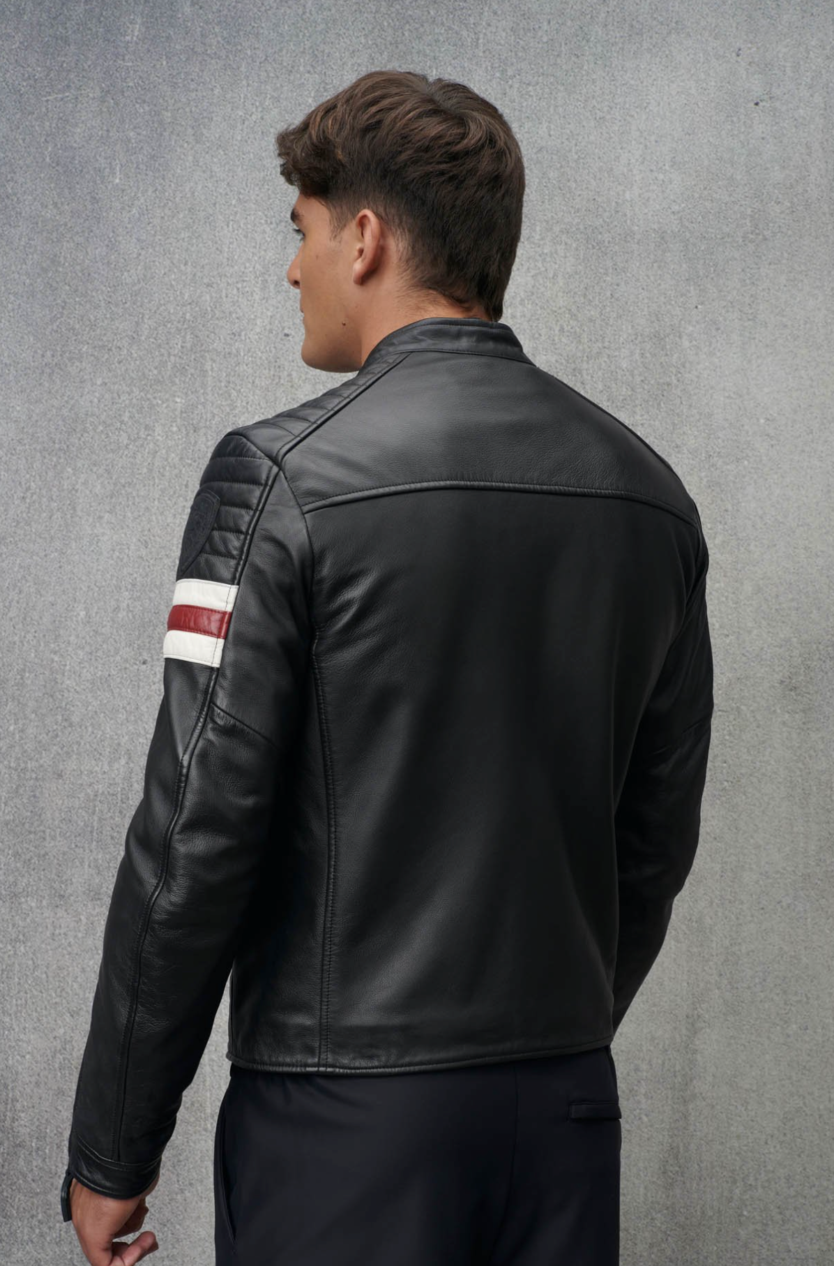 Biker in pelle BLAUER USA multitasche Akron