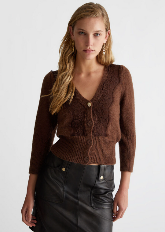 Cardigan LIUJO con pizzo