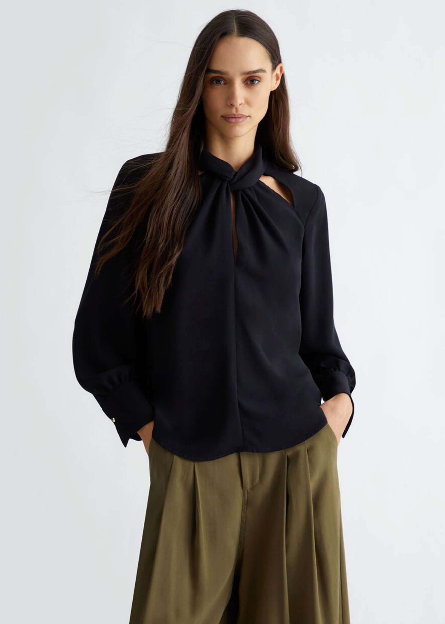 Blusa LIUJO in crêpe