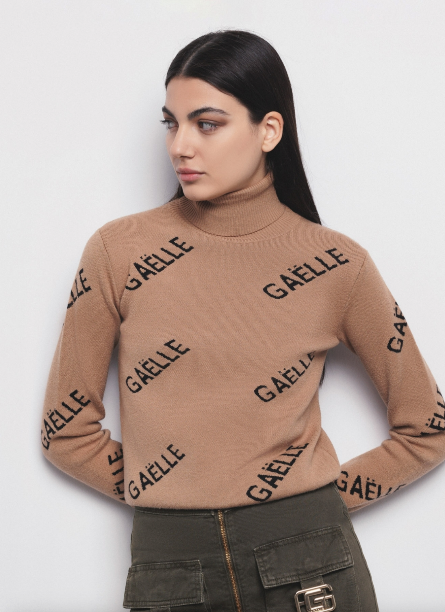 Pullover Dolcevita GAELLE PARIS Con Stampa All Over