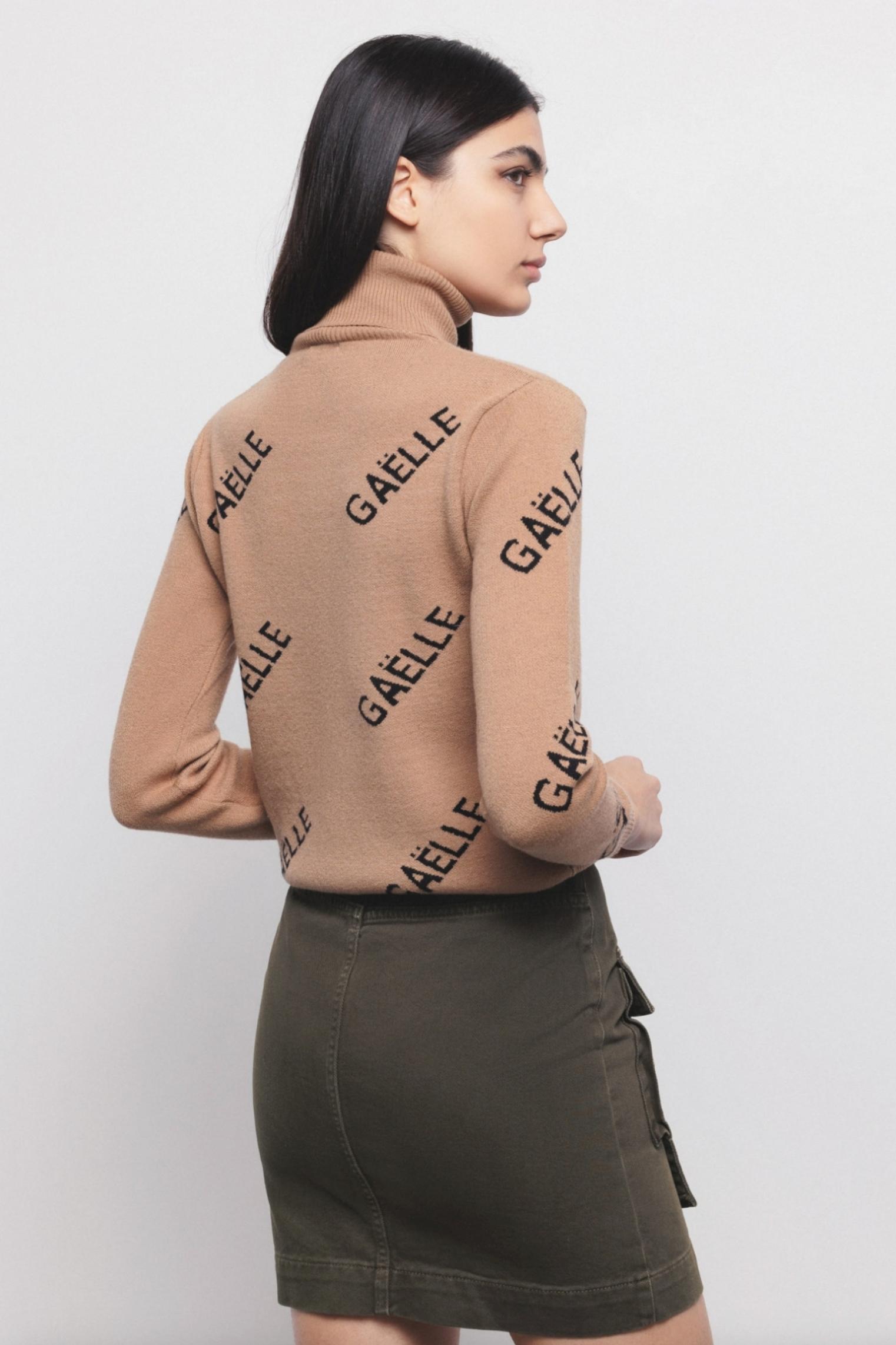 Pullover Dolcevita GAELLE PARIS Con Stampa All Over