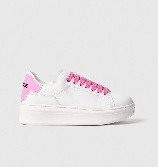 Sneakers GAELLE PARIS con rubber patch Rosa
