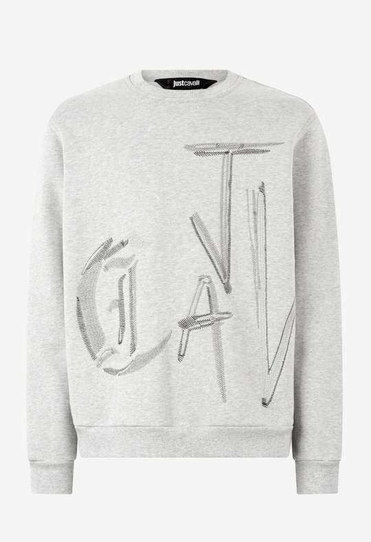 Felpa JUST CAVALLI ricamo logo