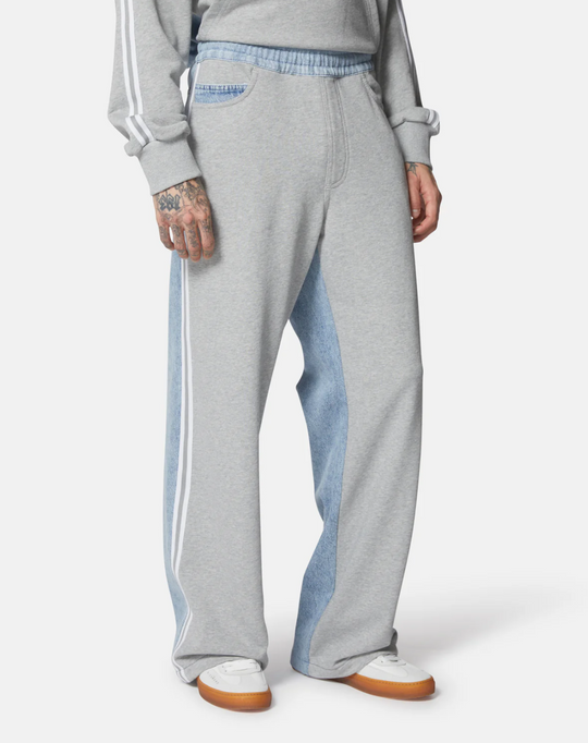 Pantaloni RICHMOND ampi tuta e denim