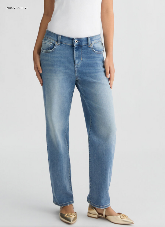 Jeans LIU-JO boyfriend a vita bassa