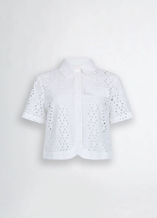 Camicia  LIU-JO cropped con ricami