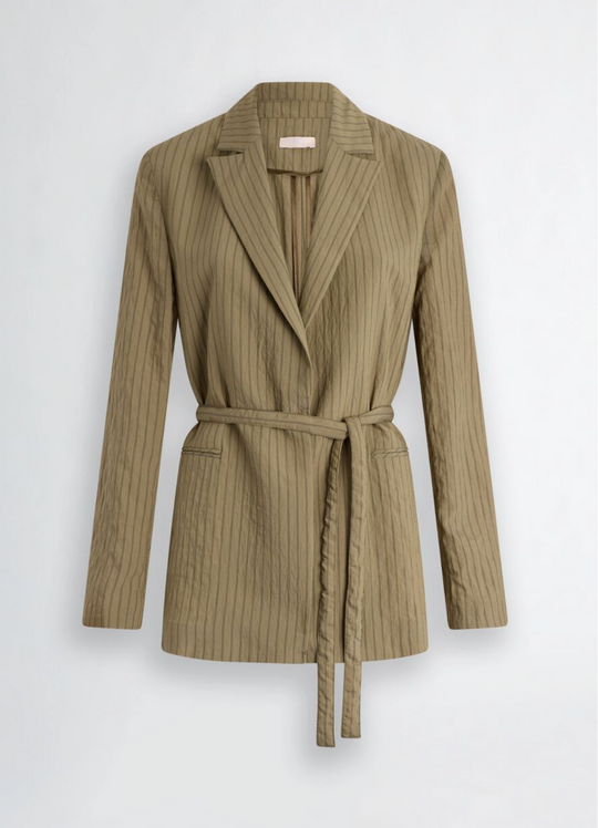 Blazer LIU-JO a righe con cintura