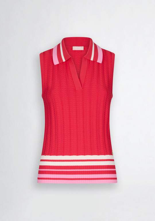 Top LIUJO rosso in maglia