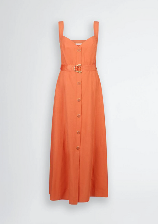 Abito LIUJO in lino con cintura