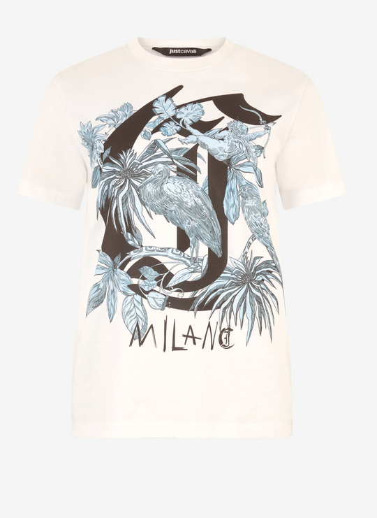 T-shirt JUST CAVALLI Stampa E Monogram