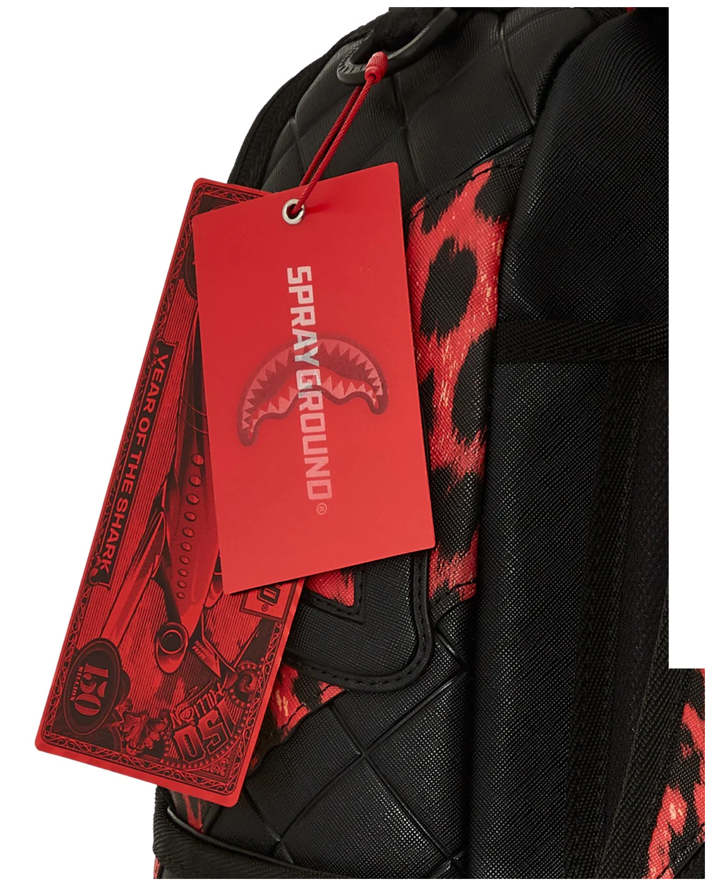 Zaino SPRAYGROUND RED LEOPARD PUFFER DLX BACKPACK