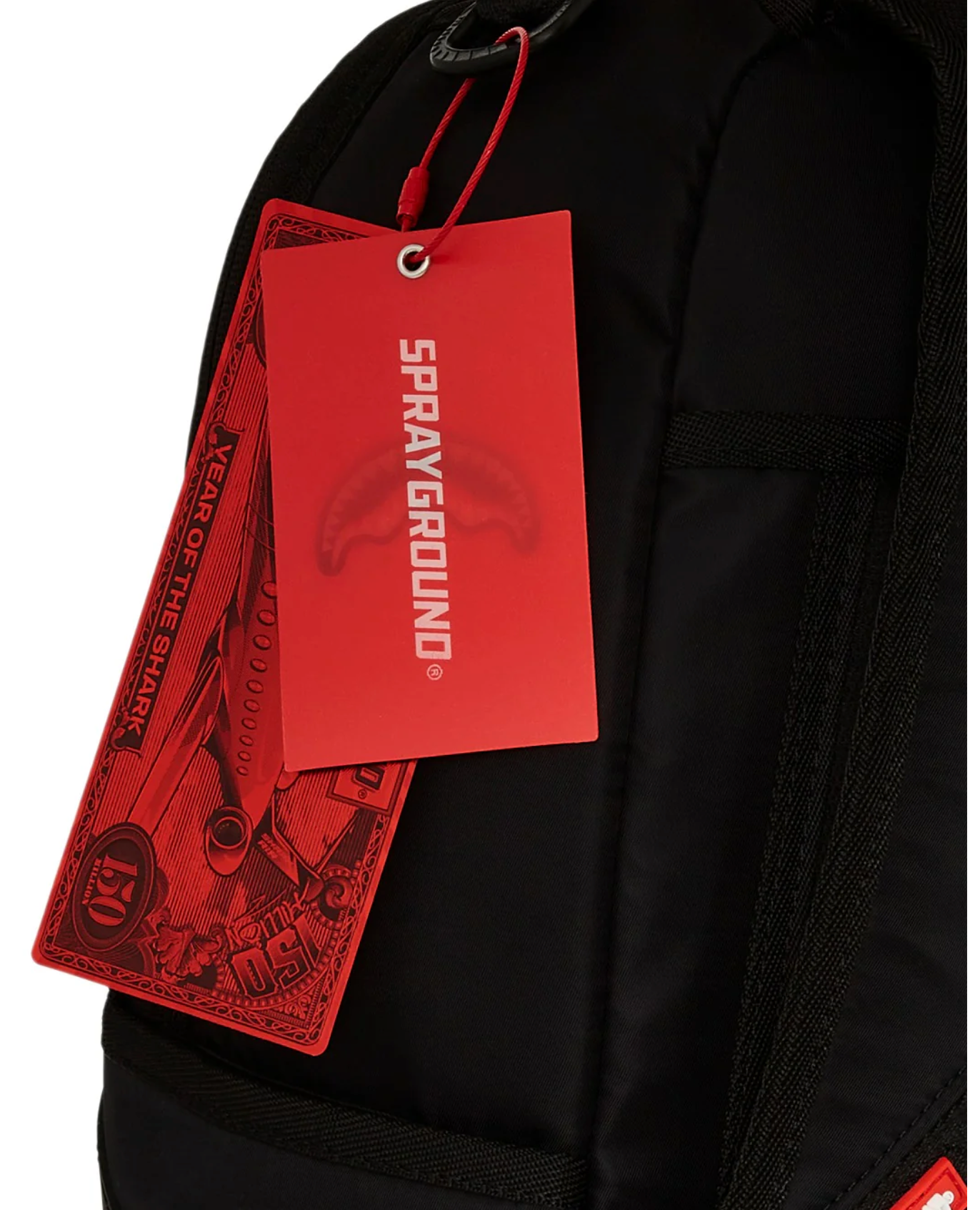 Zaino SPRAYGROUND SHARK CENTRAL NYLON BLACK PINK