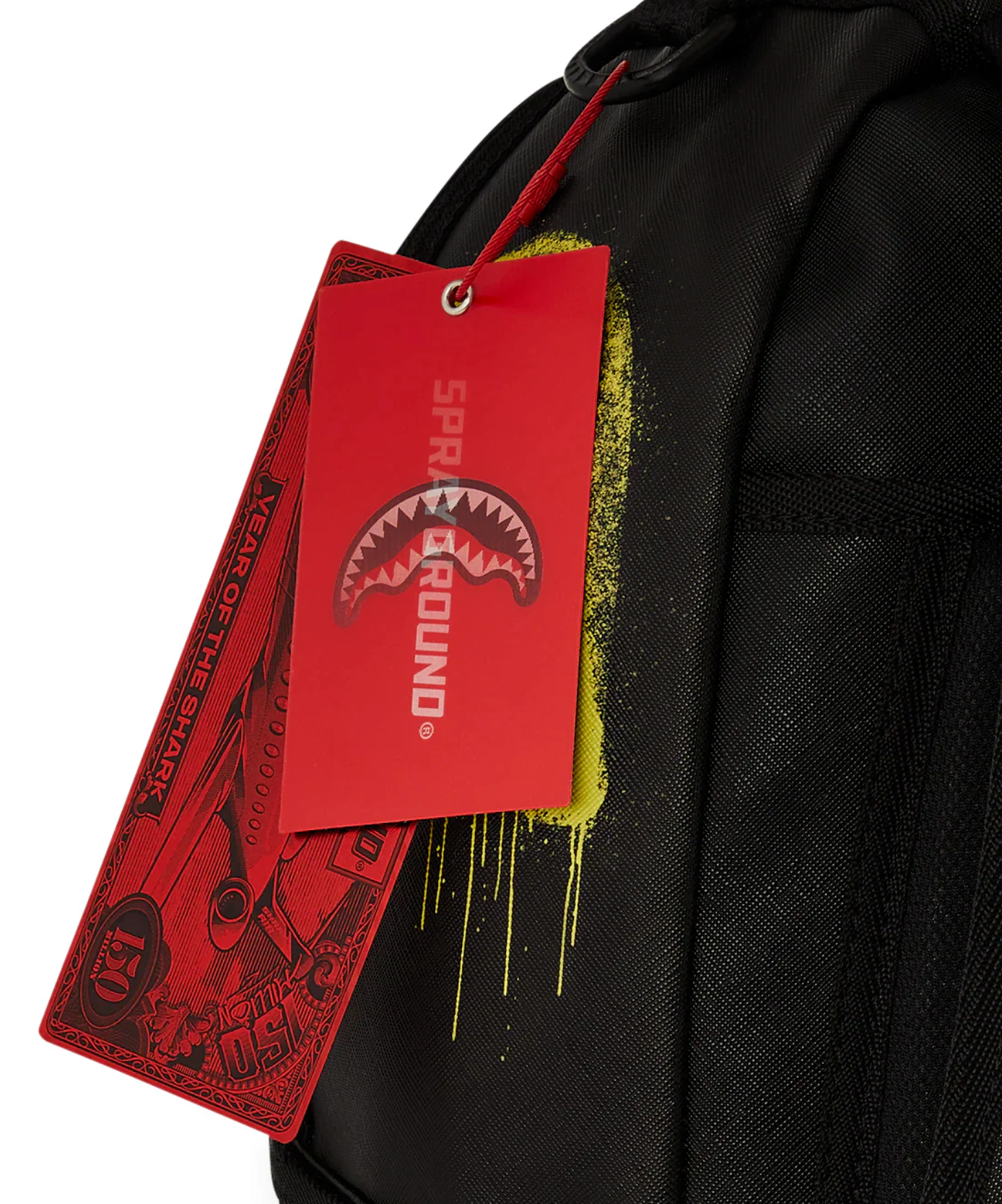 Zaino SPRAYGROUND SHARK CENTRAL STENCILS- BLACK DLXSV BACKPACK