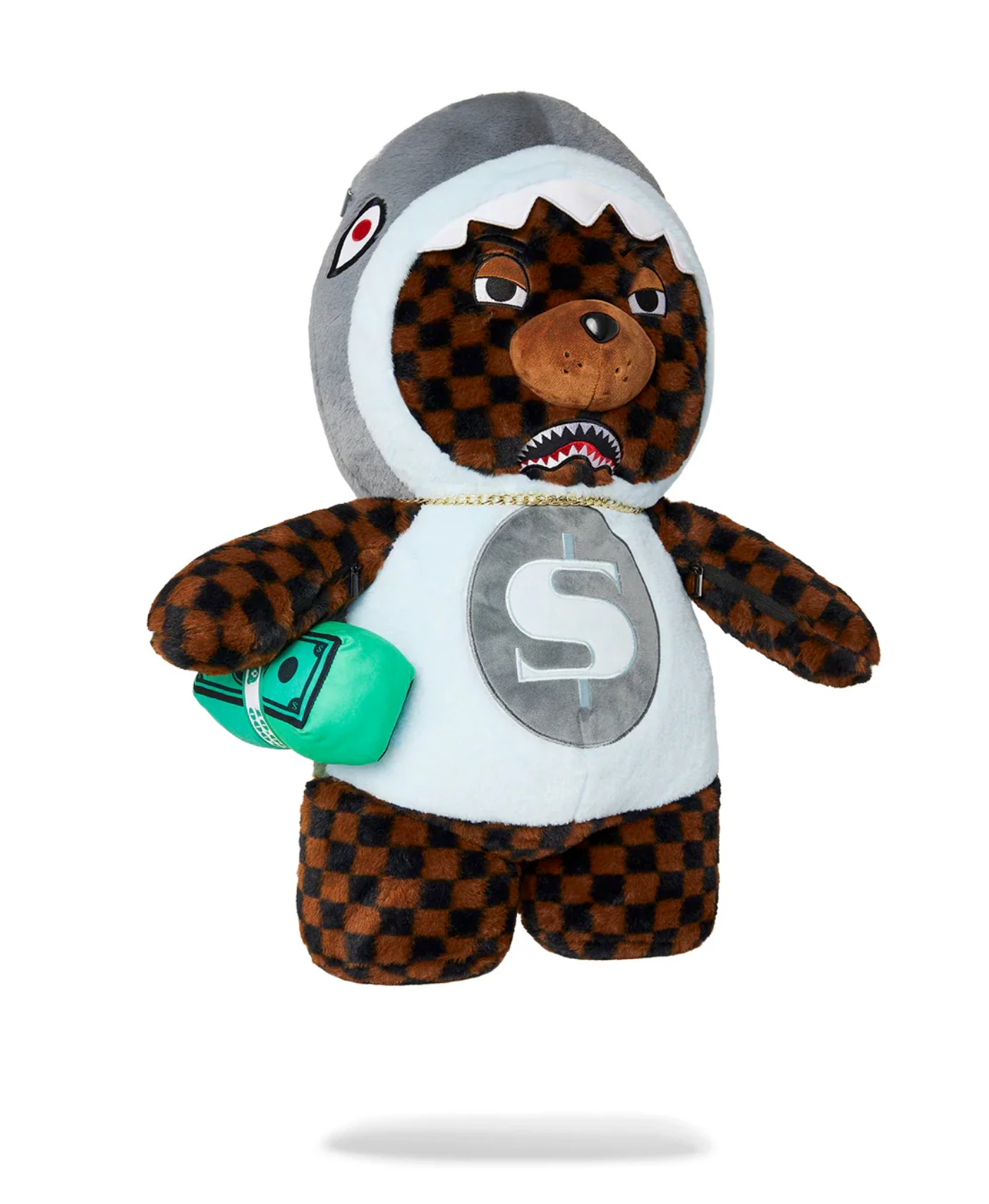 Zaino SPRAYGROUND MONEY BEAR IN SHARK COSTUME BEAR BACKPACK