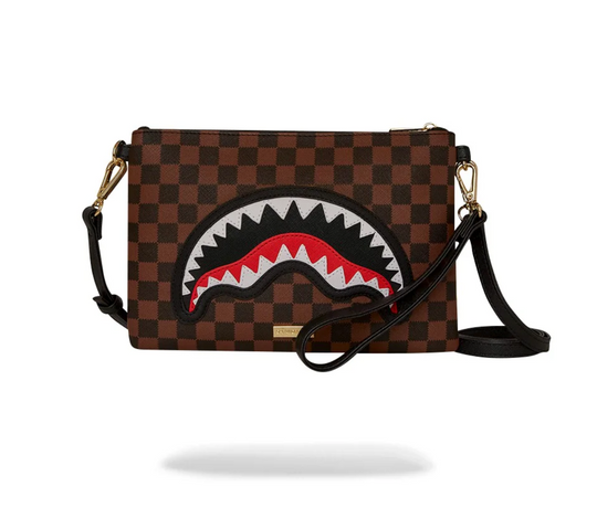 POCHETTE SPRAYGROUND SAWTOOTH SHARKS IN PARIS CROSSOVER CLUTCH