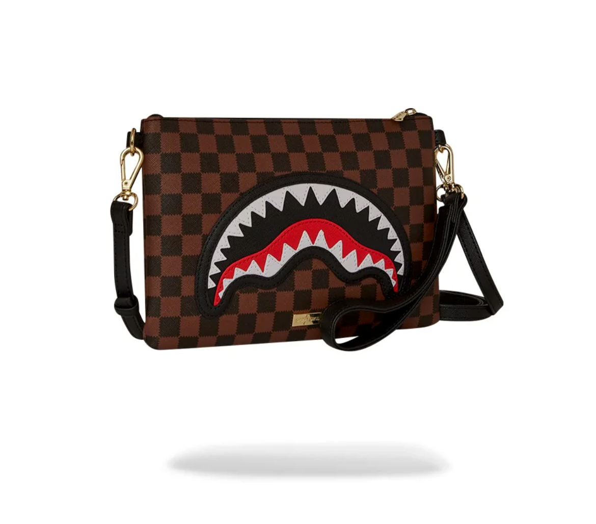 POCHETTE SPRAYGROUND SAWTOOTH SHARKS IN PARIS CROSSOVER CLUTCH
