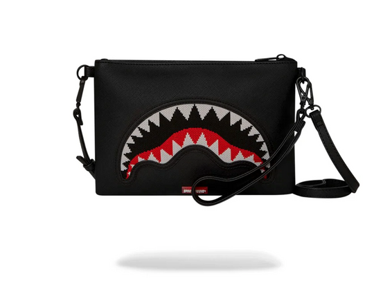 POCHETTE SPRAYGROUND FLY KNIT MOUTH CROSSOVER CLUTCH