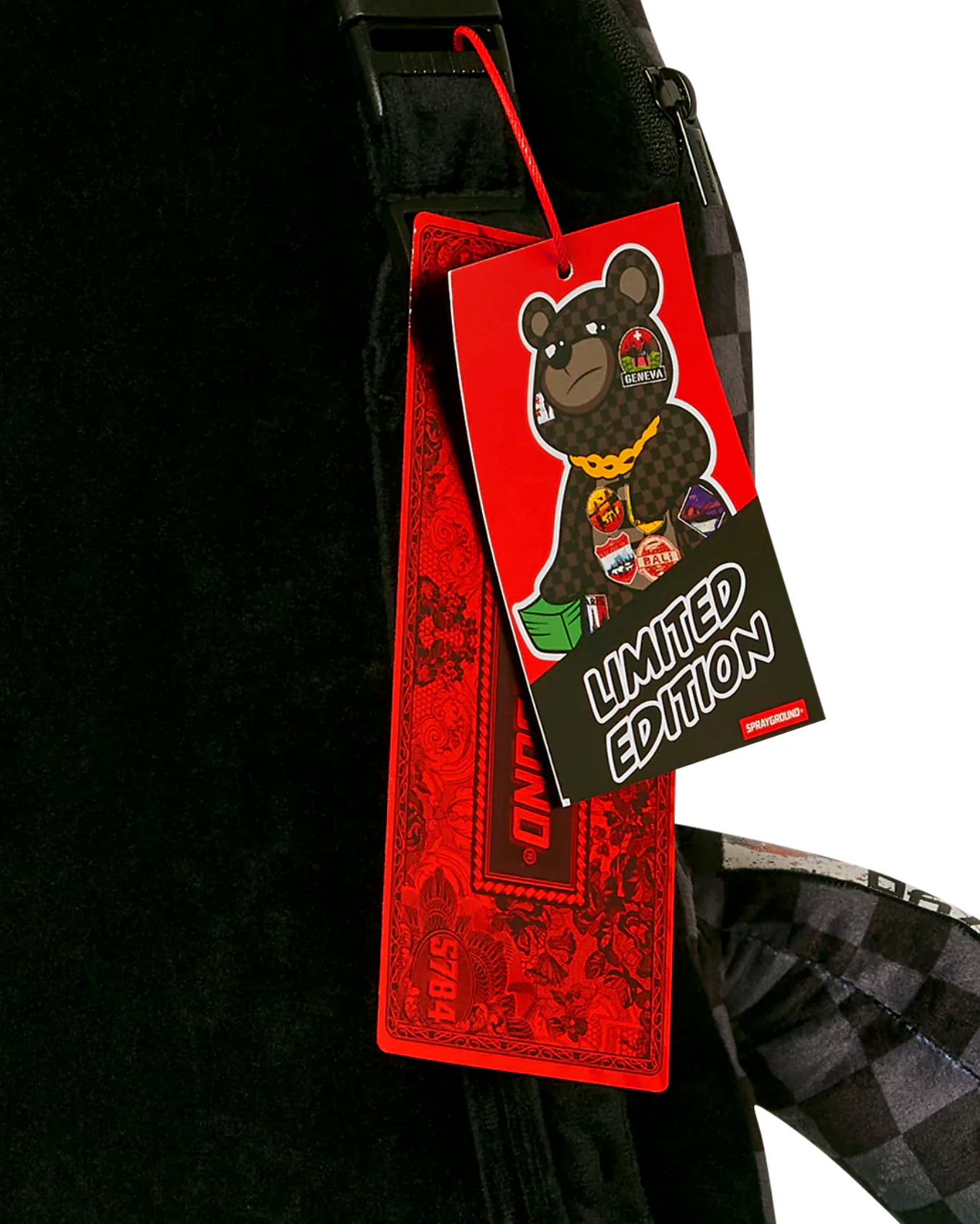 Zaino SPRAYGROUND GLOBAL MOGUL LOST TICKET MONEY BEAR