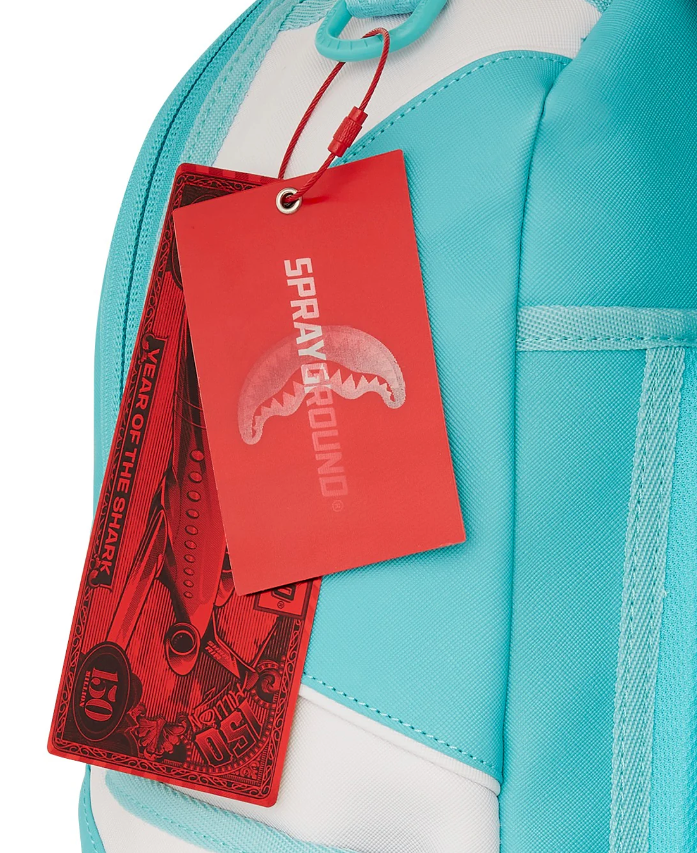 Zaino SPRAYGROUND SHARK CENTRAL BLUE AND WHITE COLORWAY
