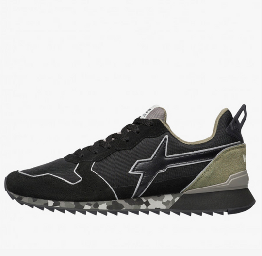 Sneaker W6YZ JET in tessuto tecnico e suede - nero-militare