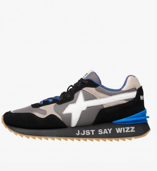 Sneaker W6YZ YAK in tessuto tecnico e suede - nero-grigio