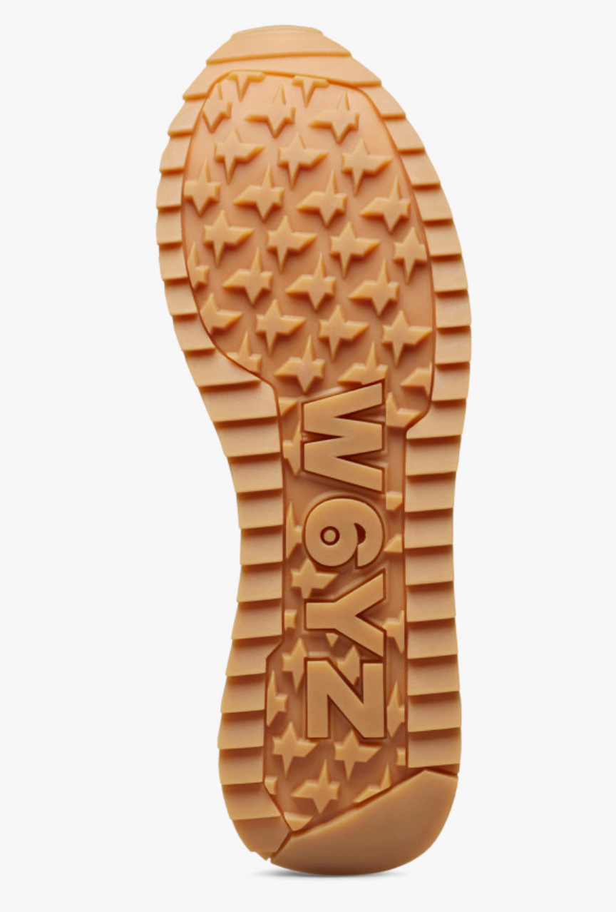 Sneaker W6YZ YAK in tessuto tecnico e suede - tortora-bianco