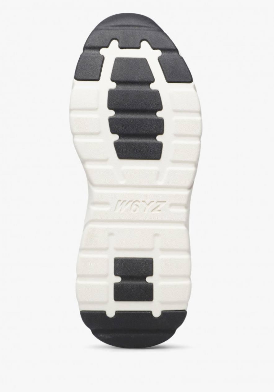 Sneaker W6YZ MIA in suede e tessuto tecnico - nero-marrone