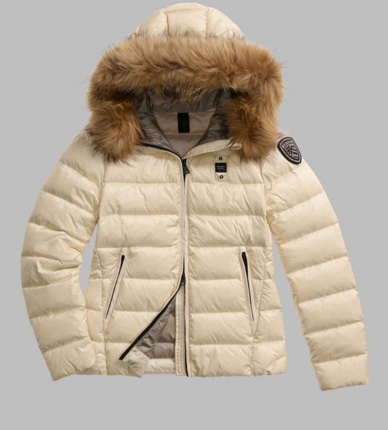 PIUMINO BLAUER USA A RIGHE ARCADIA