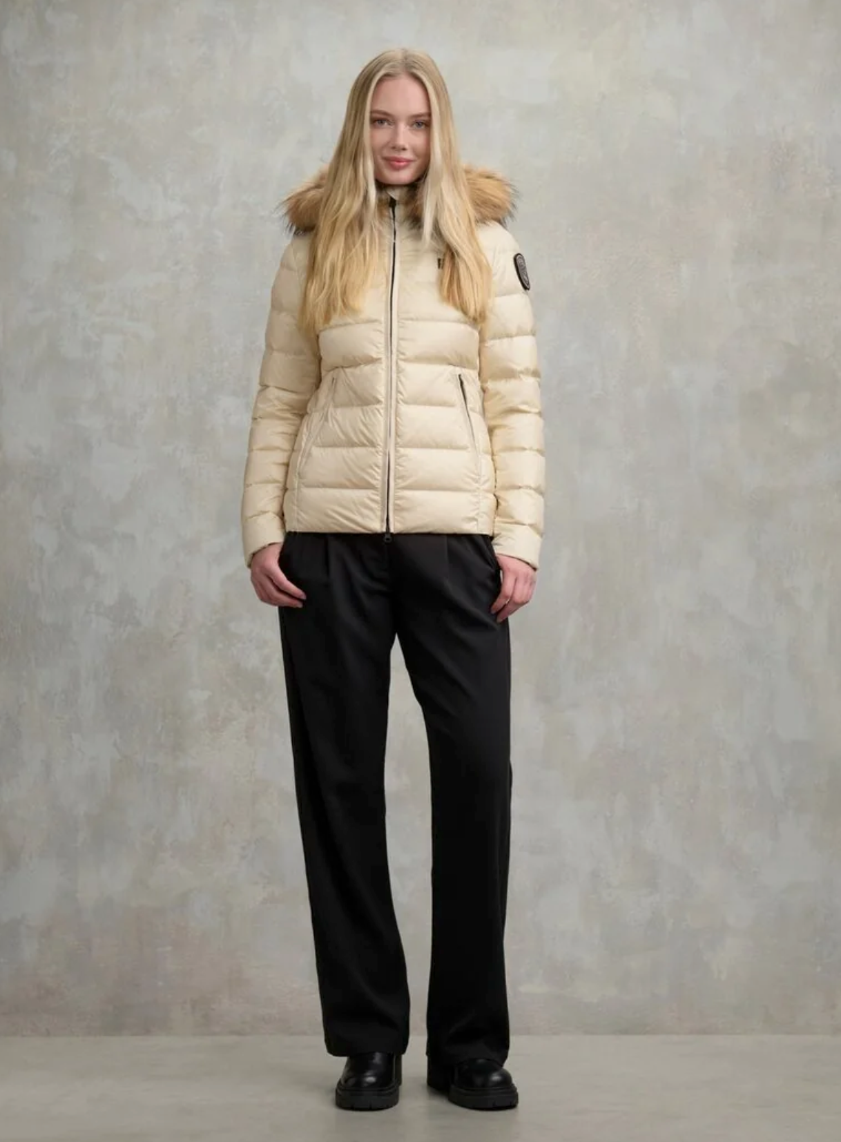 PIUMINO BLAUER USA A RIGHE ARCADIA