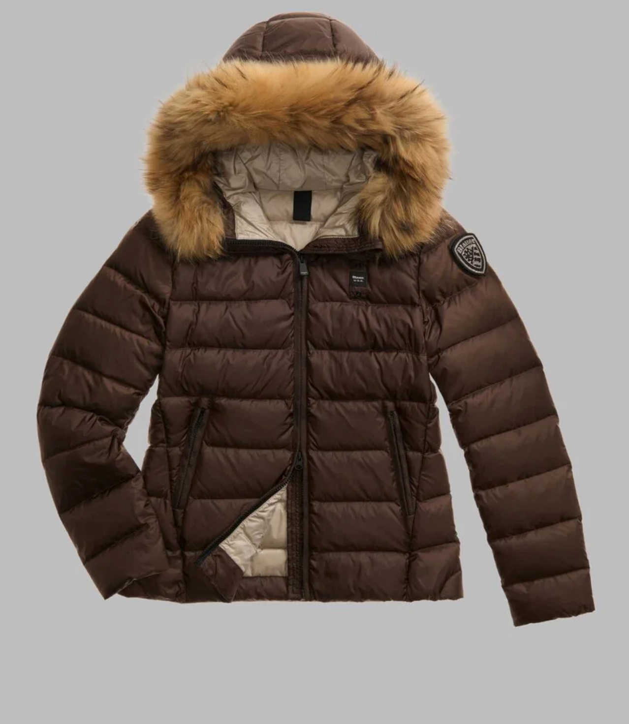 PIUMINO BLAUER USA A RIGHE ARCADIA