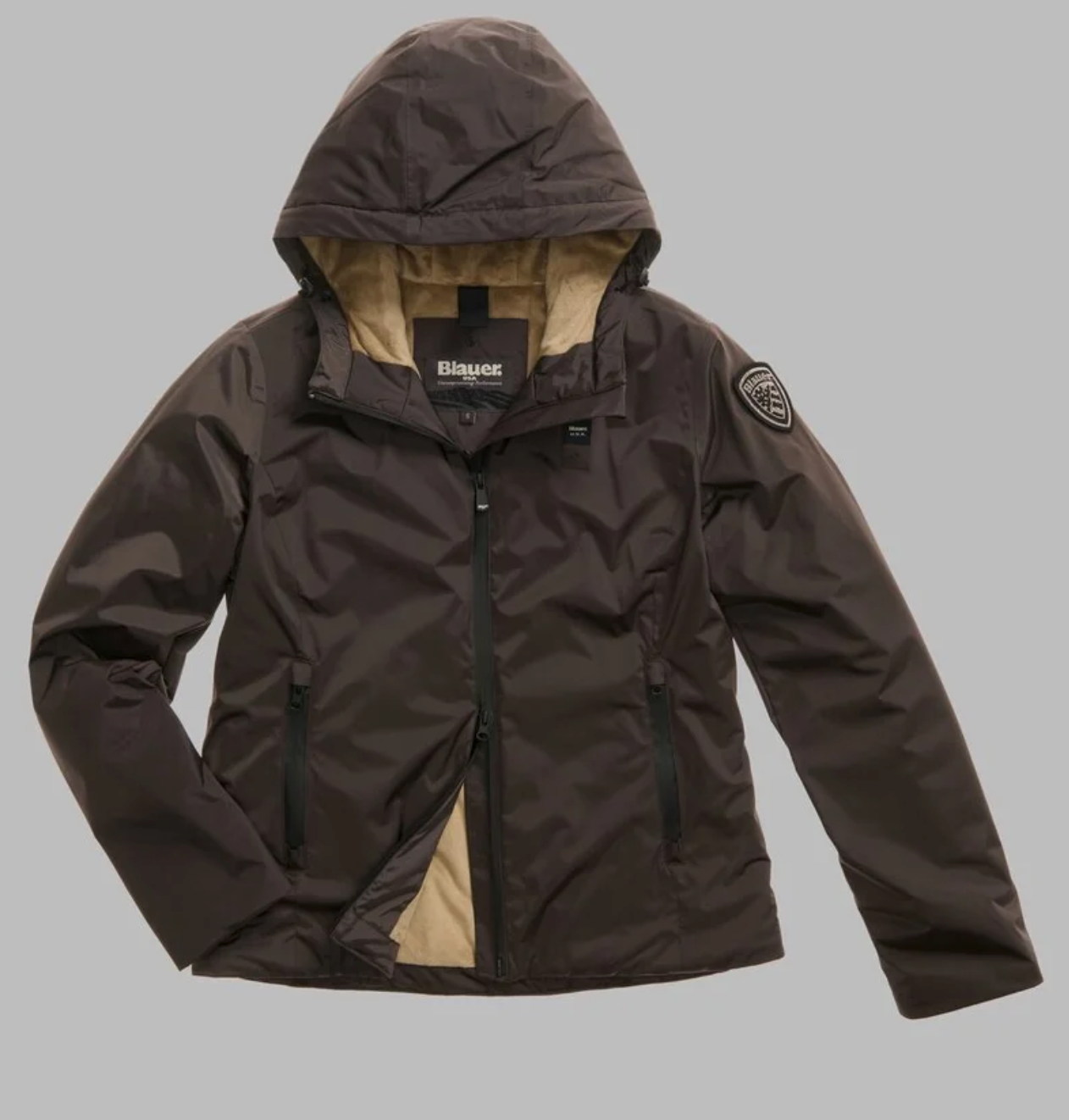 GIUBBETTO BLAUER USA CON INTENO IN ECO PELLICCIA ERIE