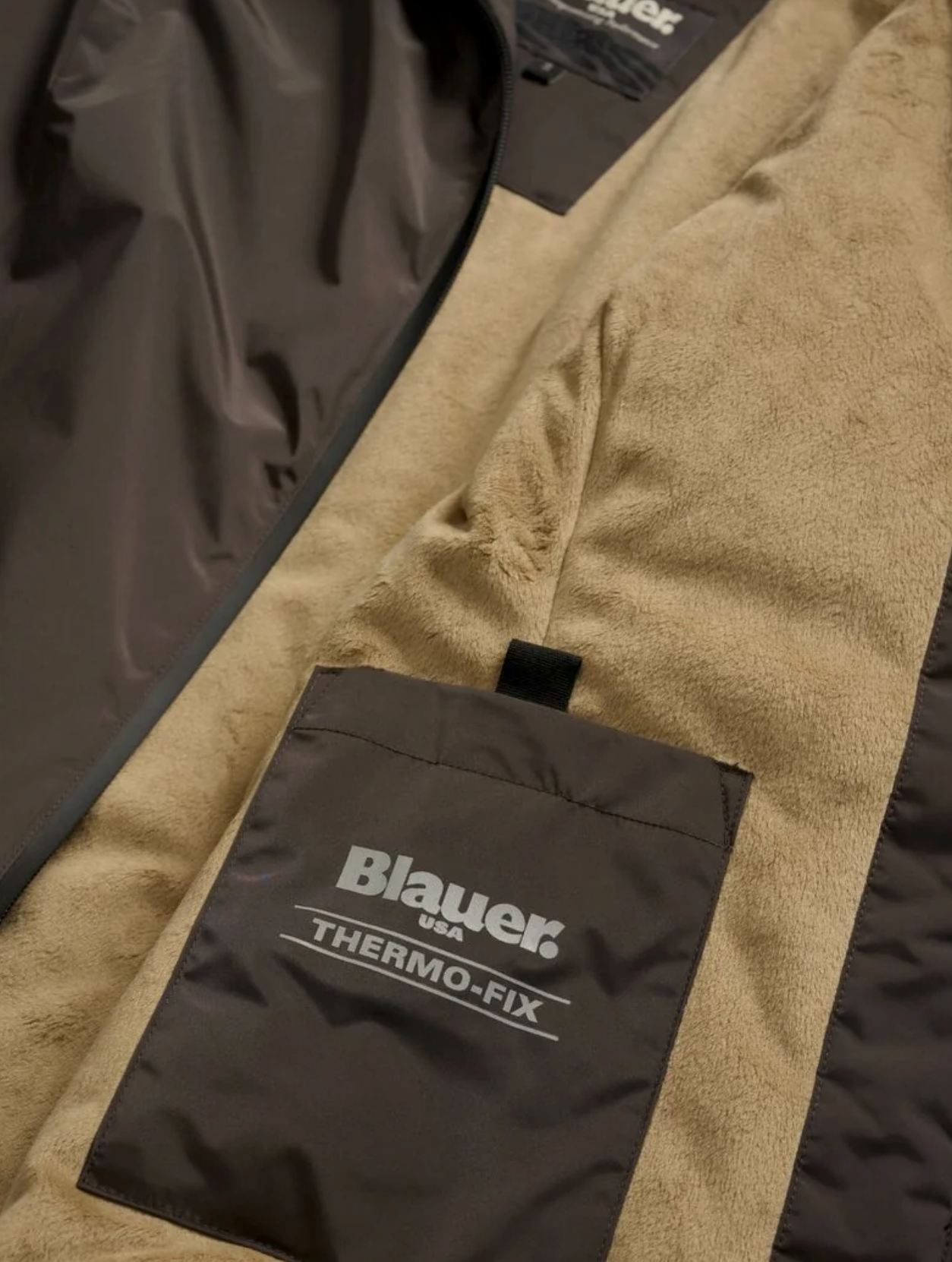 GIUBBETTO BLAUER USA CON INTENO IN ECO PELLICCIA ERIE