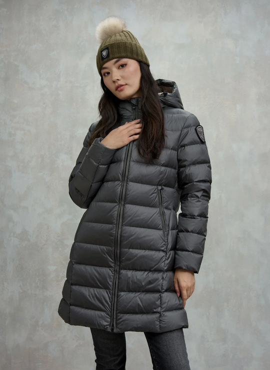 PIUMINO BLAUER USA LUNGO A RIGHE AGNES