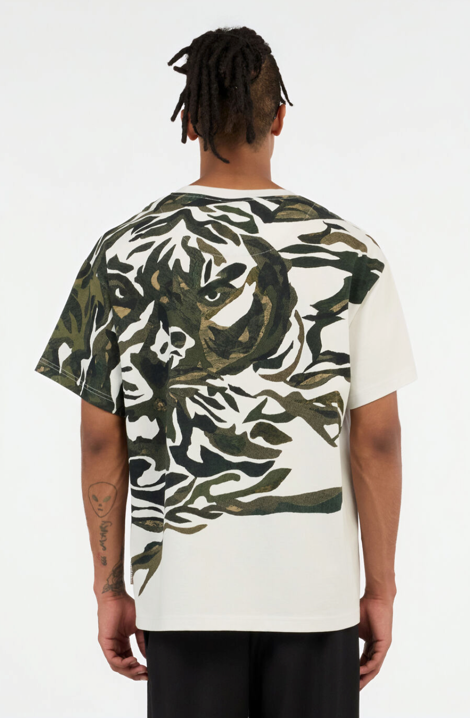 T-shirt JUST CAVALLI stampa Tiger Camu