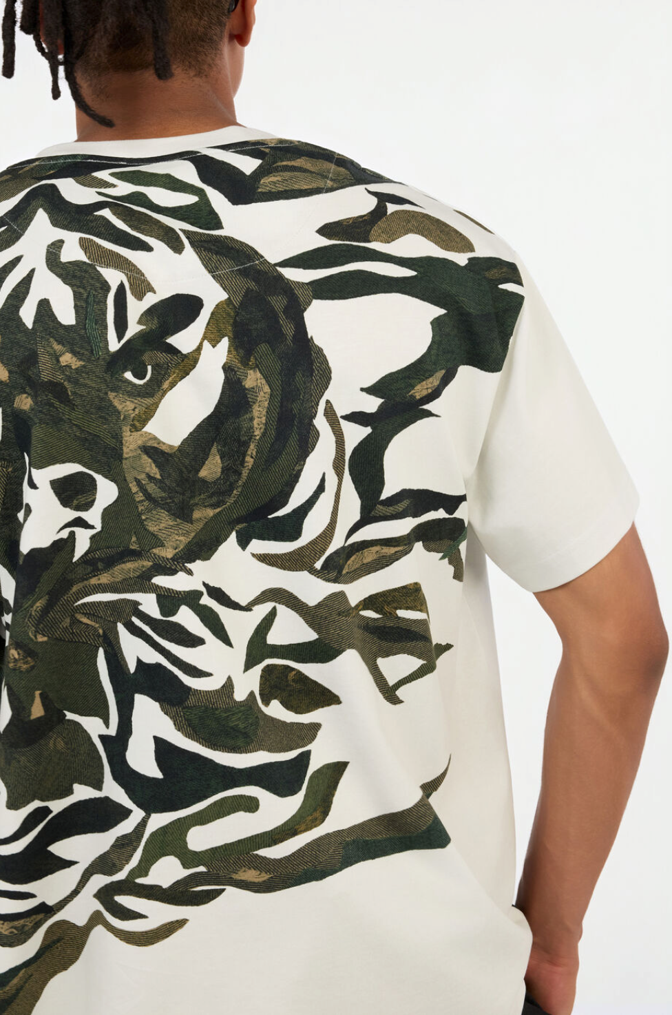 T-shirt JUST CAVALLI stampa Tiger Camu