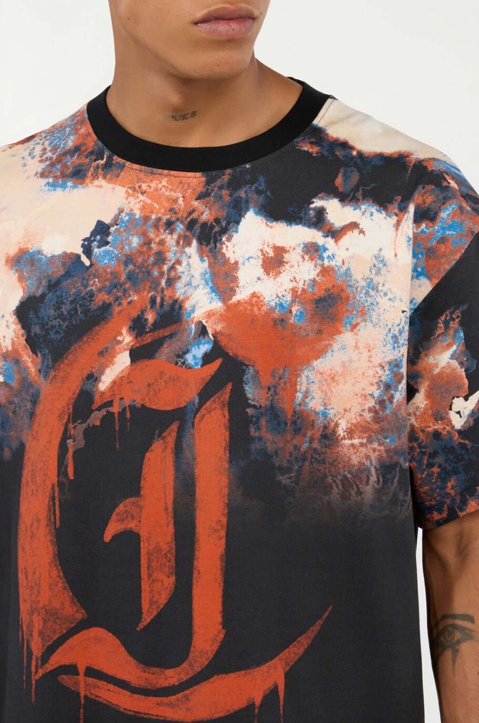 T-shirt JUST CAVALLI Stampa Rusty Stain