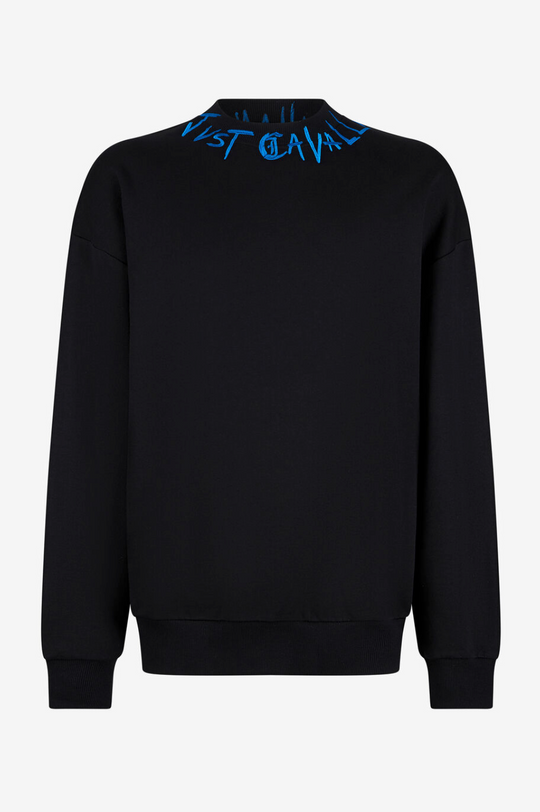 Felpa JUST CAVALLI Con Ricamo Logo Graffiti