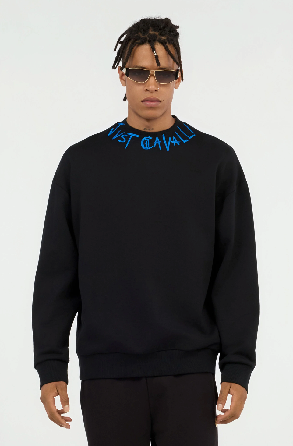 Felpa JUST CAVALLI Con Ricamo Logo Graffiti