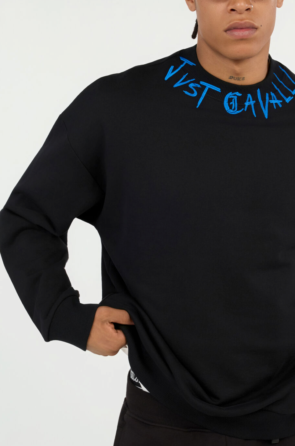 Felpa JUST CAVALLI Con Ricamo Logo Graffiti
