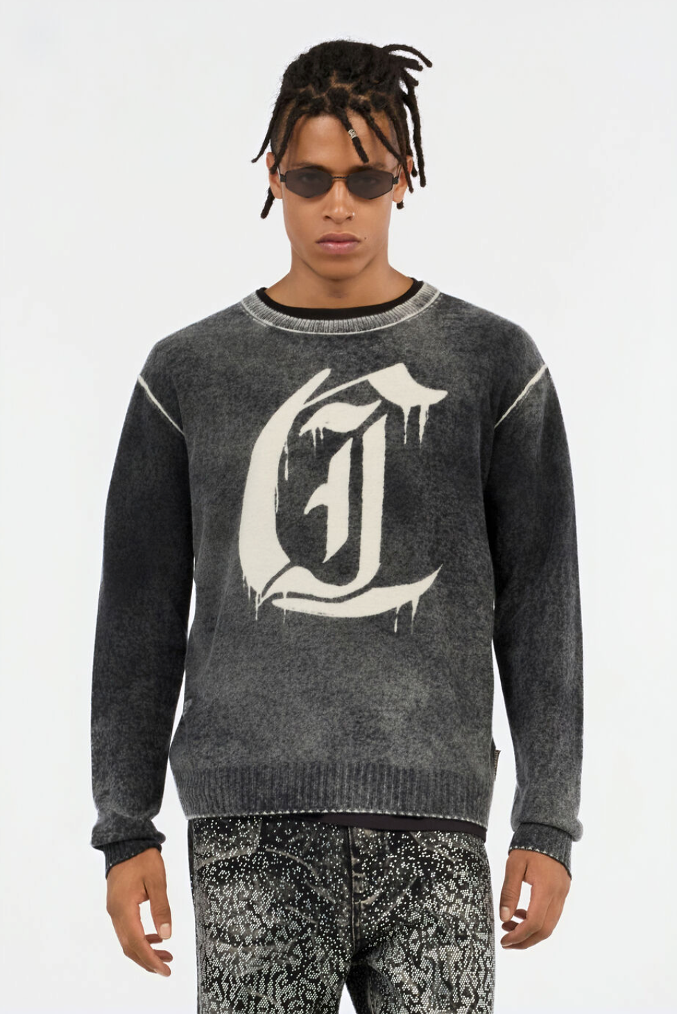 Maglione JUST CAVALLI Nero Washed